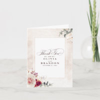 Earthy Shades Floral Mariage Merci