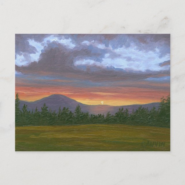 East Burke Vermont Mountain paysage Carte postale (Devant)