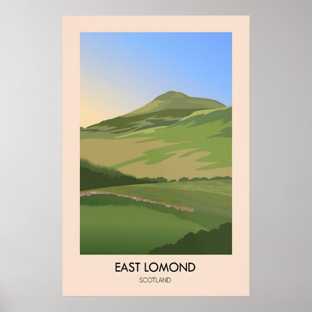 East Lomond Affiche de voyage en Écosse (Devant)