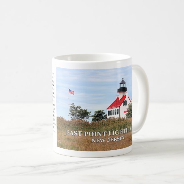 East Point Lighthouse, New Jersey Mug (Devant droit)
