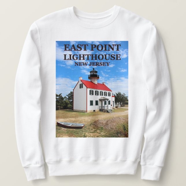 East Point Lighthouse, New Jersey Sweatshirt (Design devant)