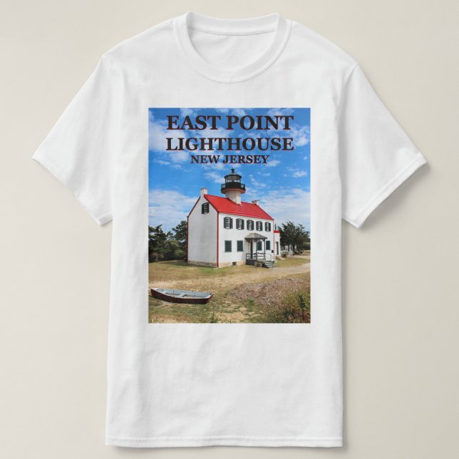 East Point Lighthouse, New Jersey T-Shirt (Design devant)