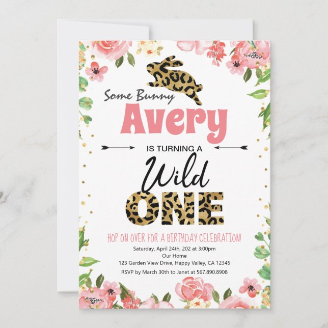 Easter Bunny Girl premier anniversaire rose Invita (Devant)