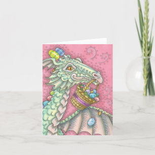 EASTER DRAGON EGG DROP GREETING NOTE CARTE Vide