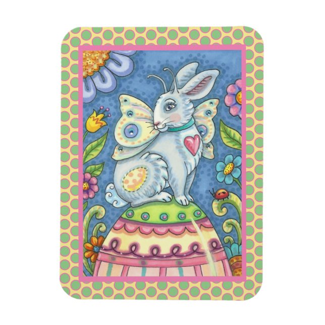 EASTER EGG FAIRY, IMAGINAIRE RABBIT MAGNET Rectang (Vertical)