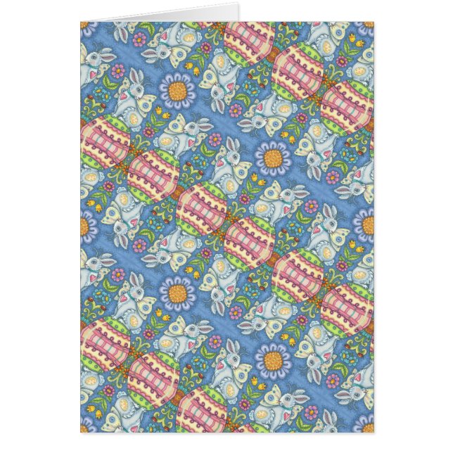EASTER EGG FAIRY, IMAGINAIRE RABBIT NOTE CARTE Vid (Devant)