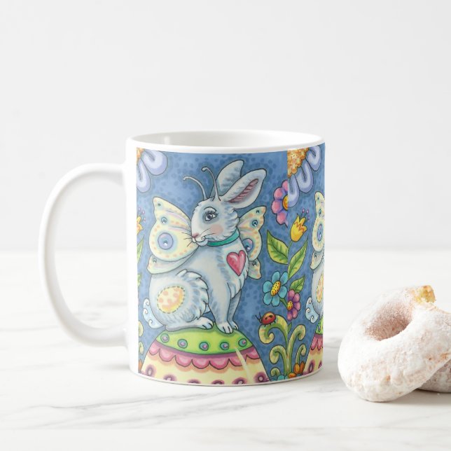 EASTER FAIRY, RABBIT MUG Classique *Personnaliser (Avec donut)