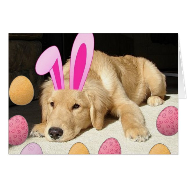 Easter Golden Retriever Puppy (Devant horizontal)