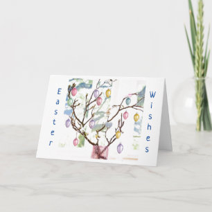 EASTER GREETING POUR LA CARTE FAMILLE ET AMIS