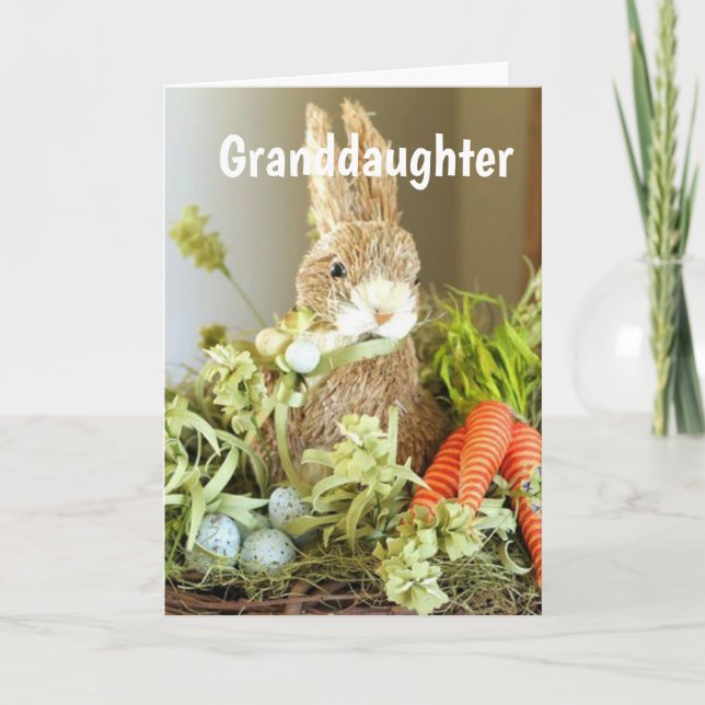 EASTER SOUHAITE MA **GRAND-FILLE** CARTE DE VACANC (Devant)