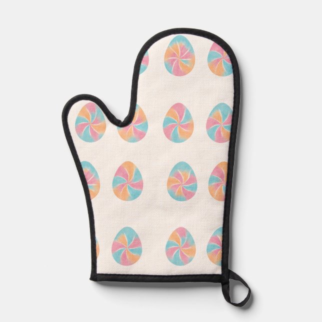 Easter Tie-Dye eggs  mid-tone soft pattern (Recto)