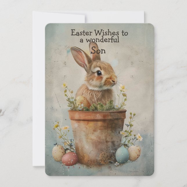 Easter Wishes to a Wonderful Son (Devant)