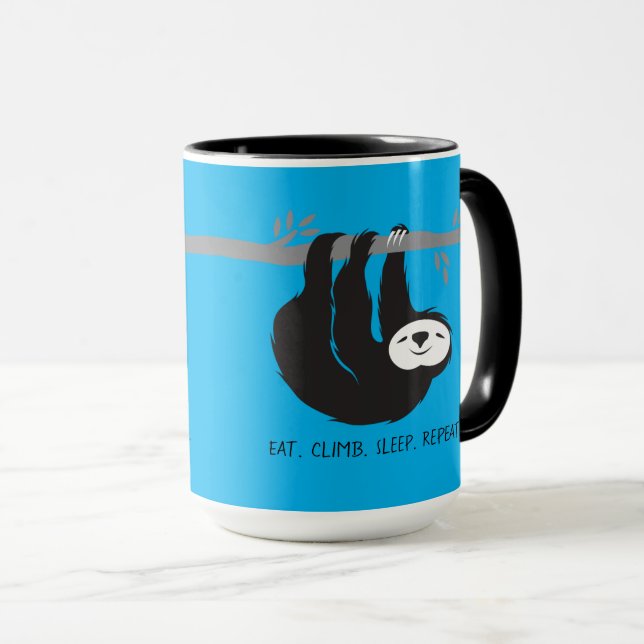 Eat. Climb. Sleep. Repeat. Mug (Devant droit)