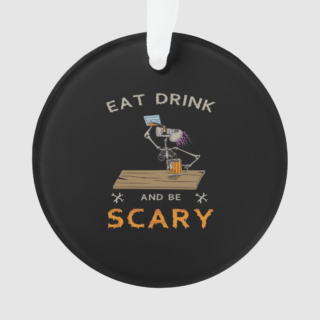 Eat Drink And Be Scary Aesthetic Graphic (devant)