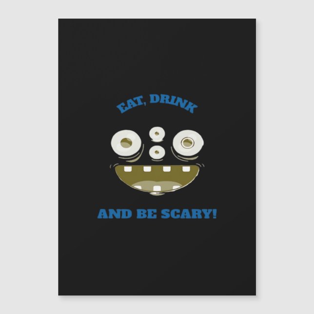 Eat Drink And Be Scary Classic Minimal Clean (Devant)