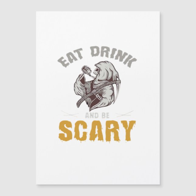 Eat Drink And Be Scary Reaper Minimal Clean (Devant)