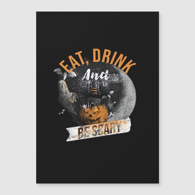 Eat Drink And Be Scary Retro Classic (Devant)