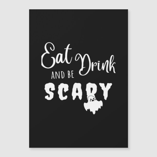 Eat Drink And Be Scary Retro Graphic (Devant)