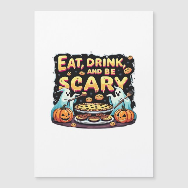 Eat Drink And Be Scary Spooky Bakery Halloween Coo (Devant)