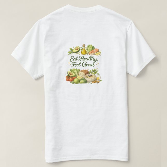 Eat Healthy Feel Great Healthy Men's Basic T-Shirt (Design dos)