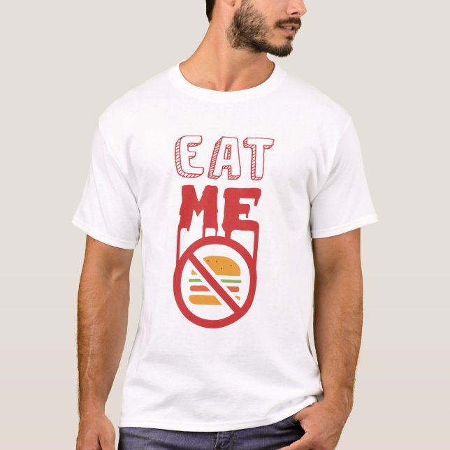 Eat Me Hamburger T-Shirt (Devant)