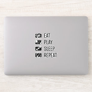 Eat-Play-Sleep-Repeat Jeux Sticker Vinyl