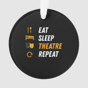 Eat Sleep Actress Repeat - Drôle Graphique Musical