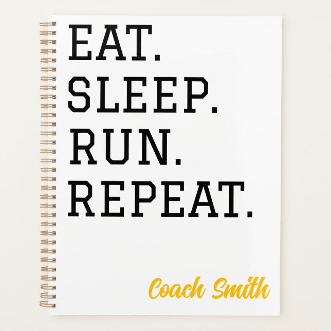 Eat Sleep Run Repeat Planner (Devant)