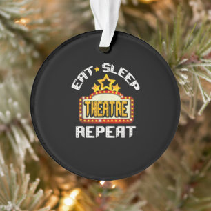 Eat Sleep Théâtre Répéter Acteur Acteur Cadeau