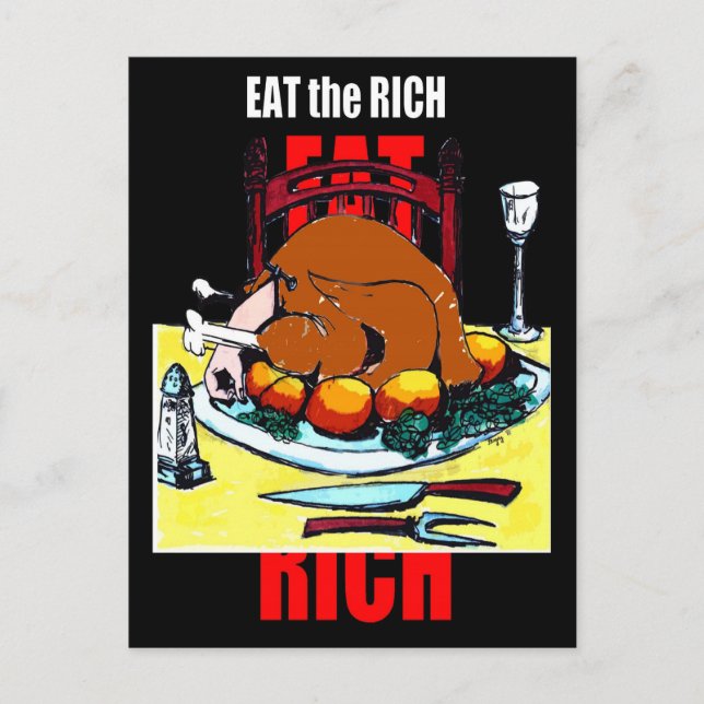 EAT the RICH - Carte postale (Devant)