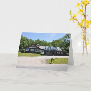 Eaton's Sugarhouse - Carte de voeux pliée