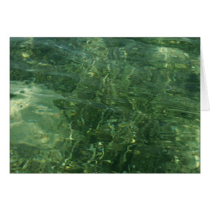 Eau au-dessus de l'herbe marine II (bleu et vert)