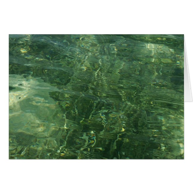 Eau au-dessus de l'herbe marine II (bleu et vert)  (Devant Horizontal)