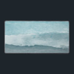 Eau bleu mer Abstraite<br><div class="desc">Un magnifique paysage marin d'aquarelle abstraite. Palette bleue évoquant la plage et l'océan.</div>