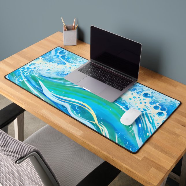 Eau Bleue Océan Vagues de mer (Bureau 2)