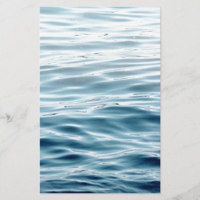 Eau bleue ondulée (Devant)