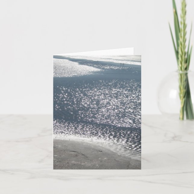 "Eau chatoyante" - Carte pour notes (Devant)