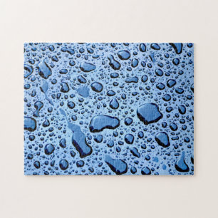 Eau cool gouttes d'eau Motif naturel Jigsaw Puzzle