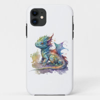 Eau couleur bébé dragon lunatique iPhone 11 coque