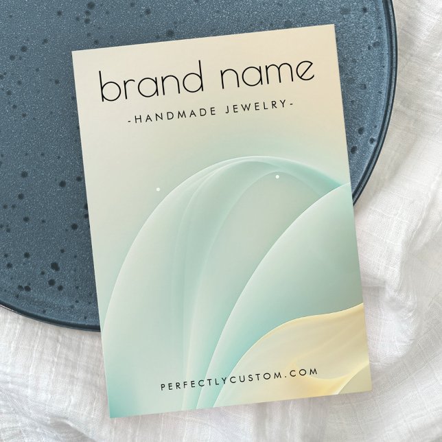 Eau douce et tourbillons dorés carte d'affichage (Créateur téléchargé)