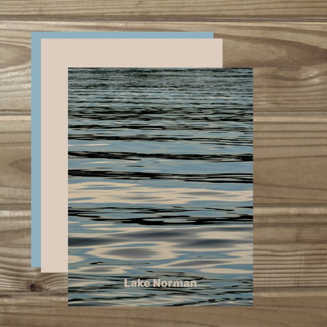 Eau du lac Rippling Bleu Beige Papier à gratter (Créateur téléchargé)