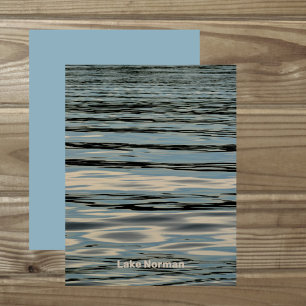 Eau du lac Rippling Bleu Beige Papier à gratter