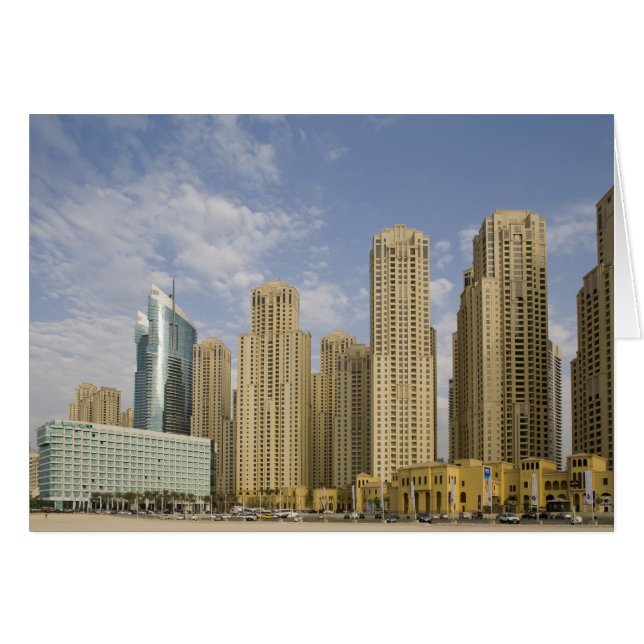 EAU, Dubaï, Marina. Résidence Jumeirah Beach (Devant horizontal)