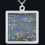 Eau Lys Monet Peinture Collier<br><div class="desc">Joli collier avec reproduction du célèbre tableau de Monet Water Lilies. Très belle façon de présenter une belle oeuvre d'art. Fait un grand cadeau pour tout amateur d'art.</div>
