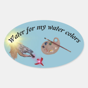 eau pour mes couleurs d'eau étiquette