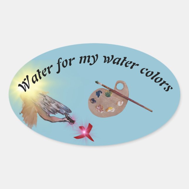 eau pour mes couleurs d'eau étiquette (Devant)