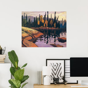 Eau scintillante Lawren Harris Affiche