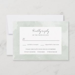 Eau verte arrière - plan mariage rsvp