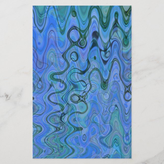 Eaux Bleues Marbrées (Devant)