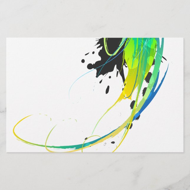Eaux cool Abstraites Plaques de peinture (Devant)